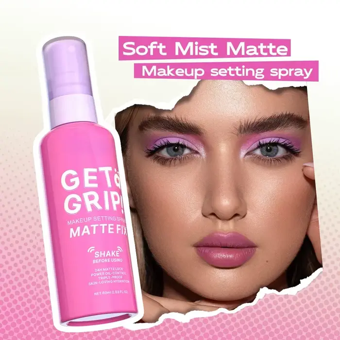 Spray fixateur de maquillage rafraîchissant 60 ml – Contrôle d'huile hydratant imperméable longue du