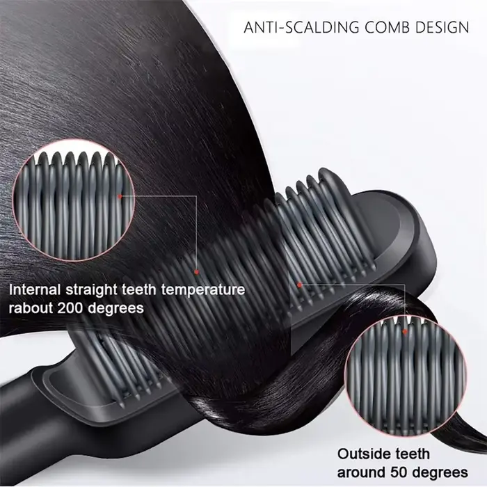 Lisseur Électrique Professionnel Rapide, Peigne Chaud, Soins Personnels, Brosse de Coiffure Multifon