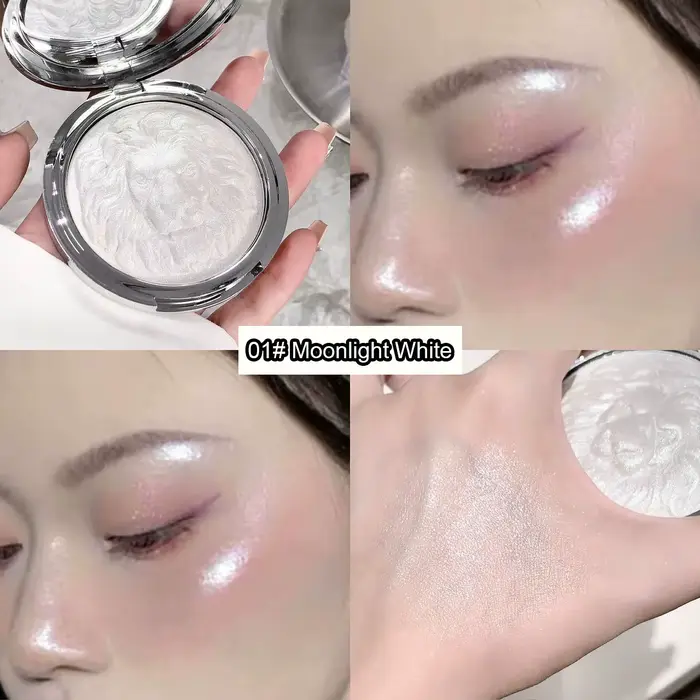 Palette de surligneurs pour le visage, 3 couleurs, llluminateur, lueur naturelle, imperméable, paill