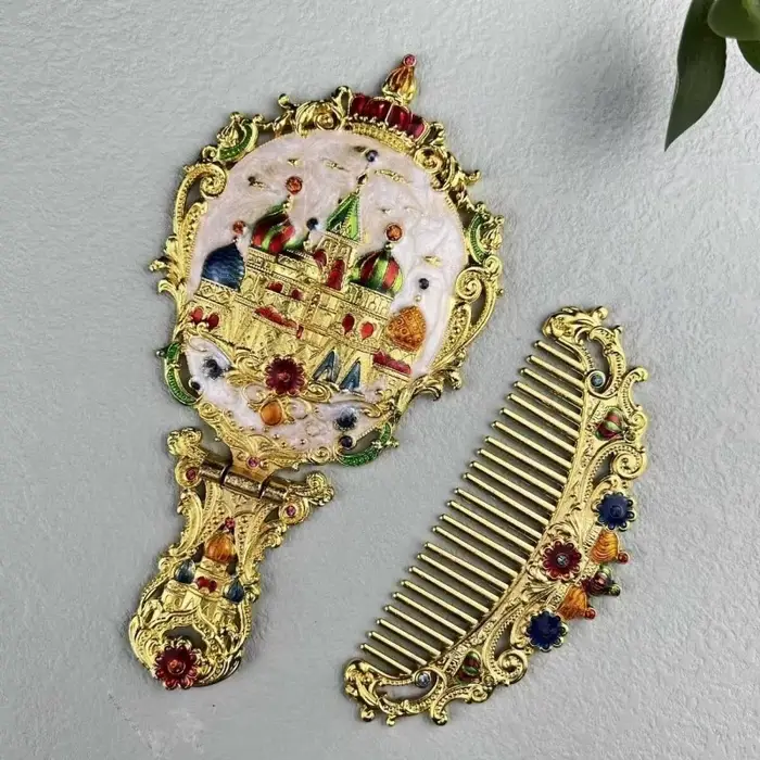 Miroir De maquillage à main Vintage esthétique petit