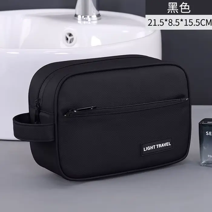Trousse de maquillage pour homme, indispensable pour les voyages, organiseur de cosmétiques portable
