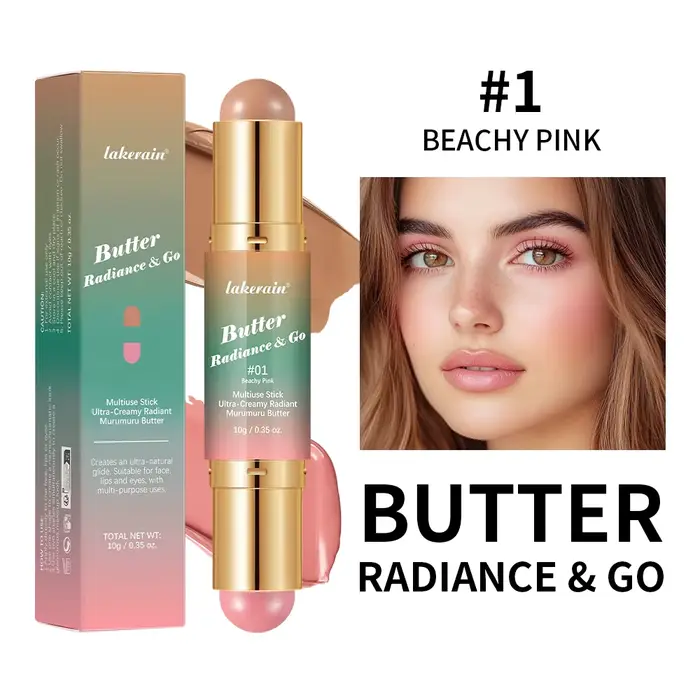 Bâton de fard à joues bronzant à Double tête, bâton multi-usage pour joues, contours, yeux, lèvres, 