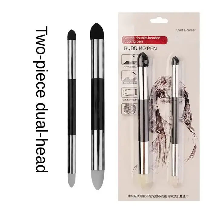 Éponge de croquis pour le visage grise, lavable, frottée, haute brillance, art pour les étudiants en