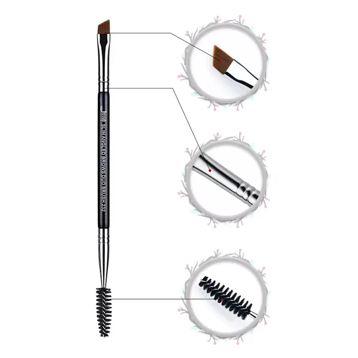Jessup pinceau de maquillage pour sourcils double tête pinceaux à cils maquillage pour les yeux cosm