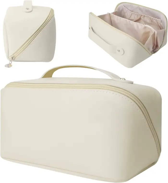 Trousse de maquillage personnalisée, sac à cosmétiques de voyage brodé personnalisé, cadeaux de noël