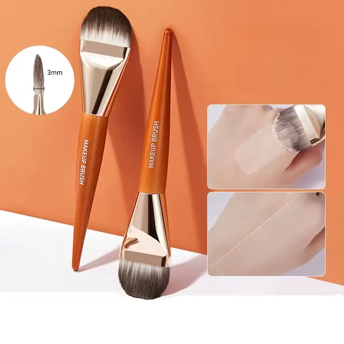 Pinceaux de maquillage professionnels en forme de langue pour femme