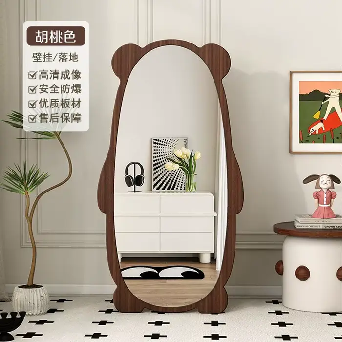 Miroir de maquillage mural irrégulier, Design sur pied, luxe, pour chambre à coucher, esthétique, no