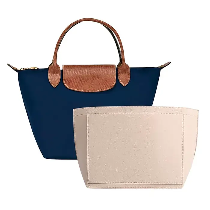 Sac à insérer en feutre adapté au sac à main Longchamp, sac de doublure en tissu feutré, sac de maqu
