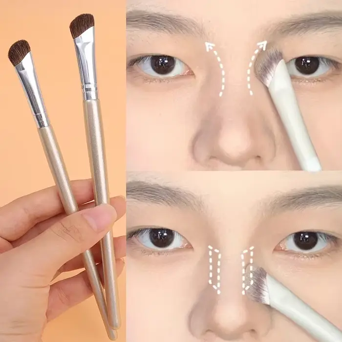 Pinceau de maquillage professionnel antarctique, ombre à barrage naturelle