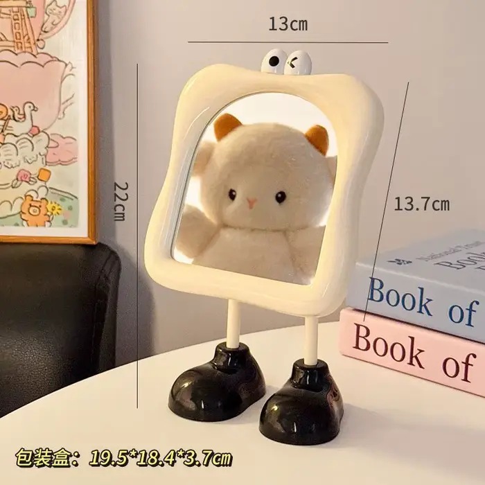 Miroir de maquillage de bureau pour femmes, miroir de coiffeuse de chambre, miroir de princesse de l