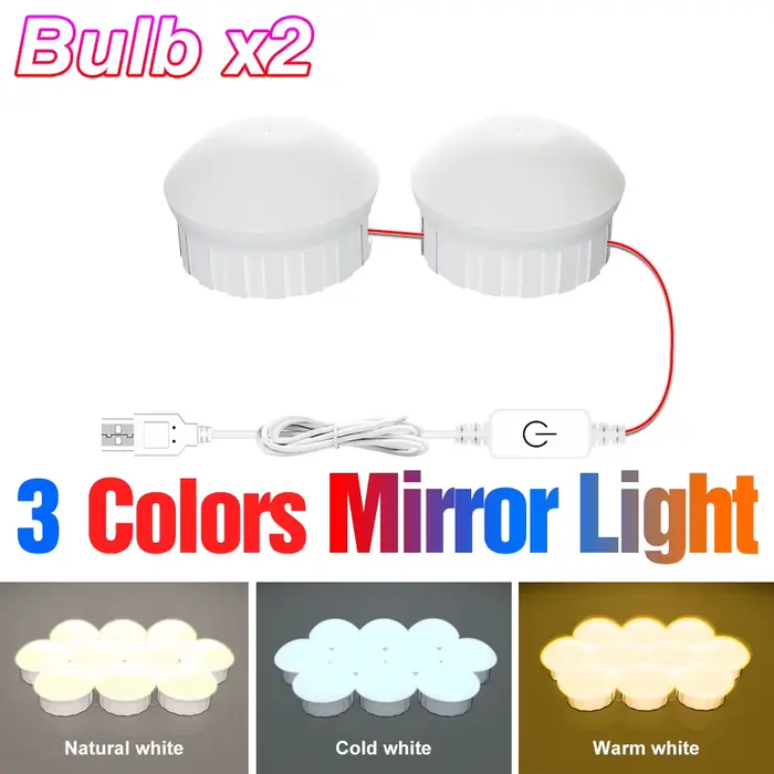 Lampe LED pour miroir de maquillage, lumière de remplissage pour coiffeuse, salle de bain, ampoule p