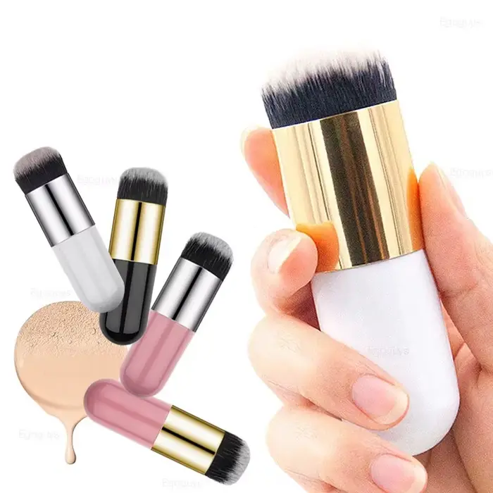 Grand pinceau pour fond de teint domestique, petit pinceau en forme de champignon gras, adapté au fo