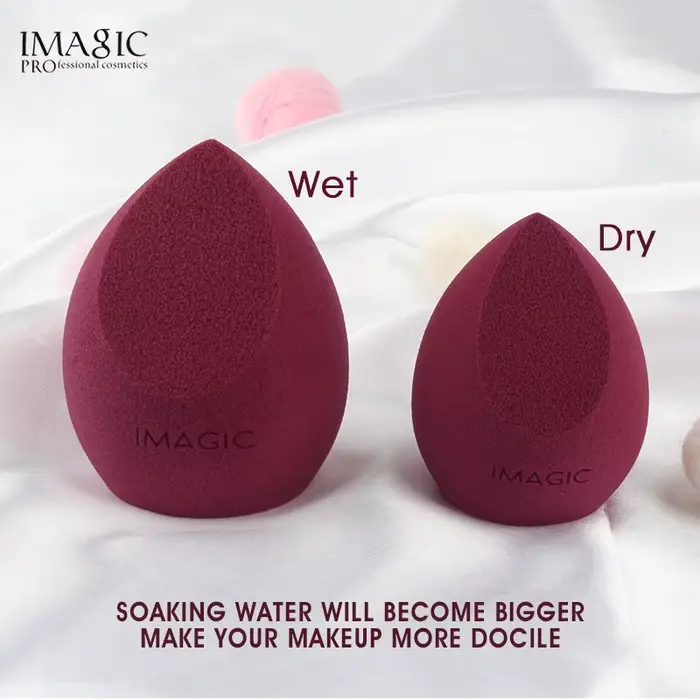 IMAGIC 10 pièces éponge de maquillage bouffée humide et sèche éponge de maquillage douce professionn