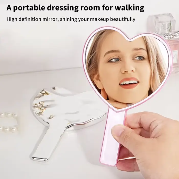 Miroir de maquillage à main
