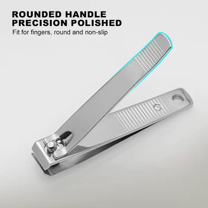 Coupe-ongles professionnel en métal, coupe-ongles avec lime à ongles, outils de manucure tranchants 