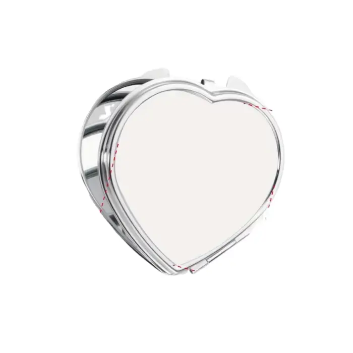 Miroir de maquillage personnalisé en forme de cœur, rond ou carré, design unique, cadeau pour la Sai