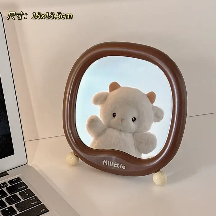Miroir de maquillage pour filles mignonnes, Mini miroir de maquillage Portable pour chambre à couche