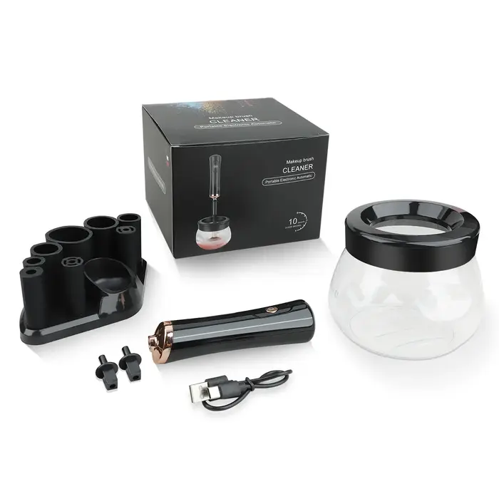 Nettoyeur de pinceaux de maquillage électrique professionnel, lavage rapide, séchage, pinceaux de ma