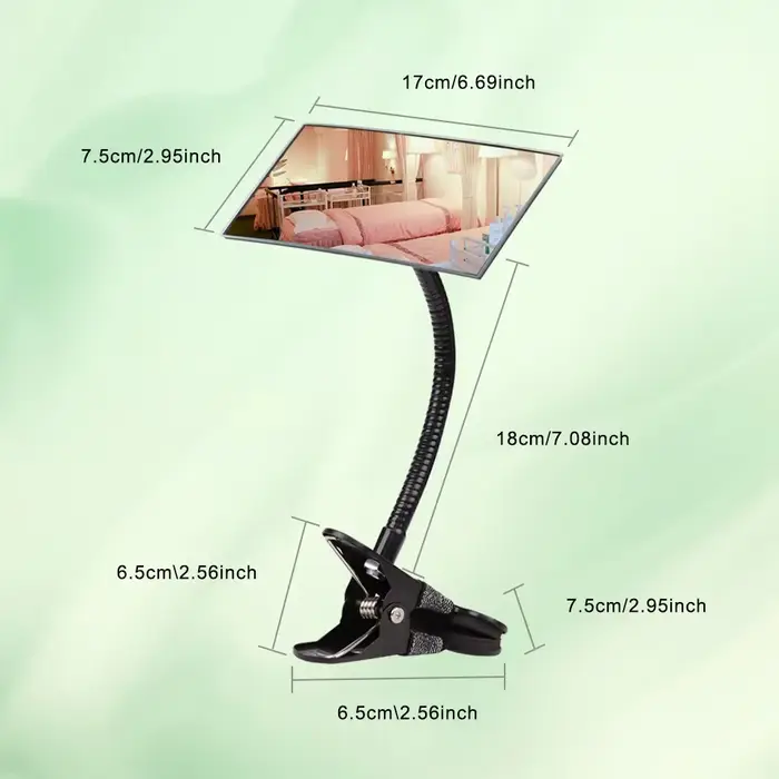 Miroir de maquillage à Clip sur bureau d'ordinateur, sécurité personnelle de la vie privée, miroir à