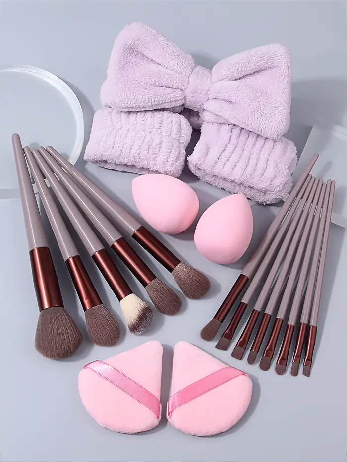 Ensemble de maquillage 20 pièces comprenant des pinceaux de maquillage