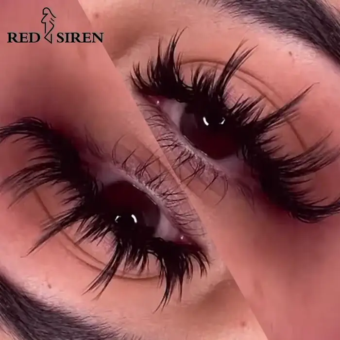 RED SIREN – faux-cils en Manga mouillés, longs, épais, naturels, à la mode, maquillage coréen, nouve