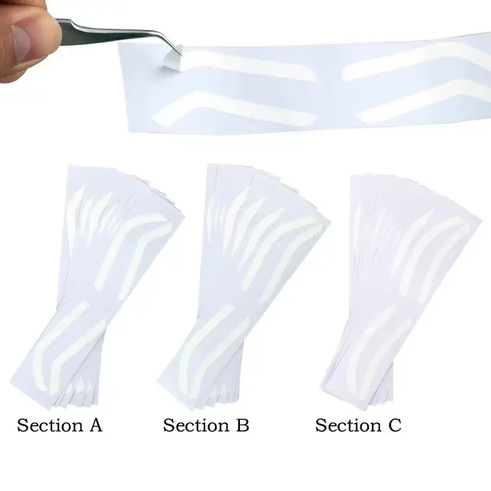 Pochoir de conception de sourcils jetable, teinte de sourcils, autocollant auxiliaire d'aérographe p