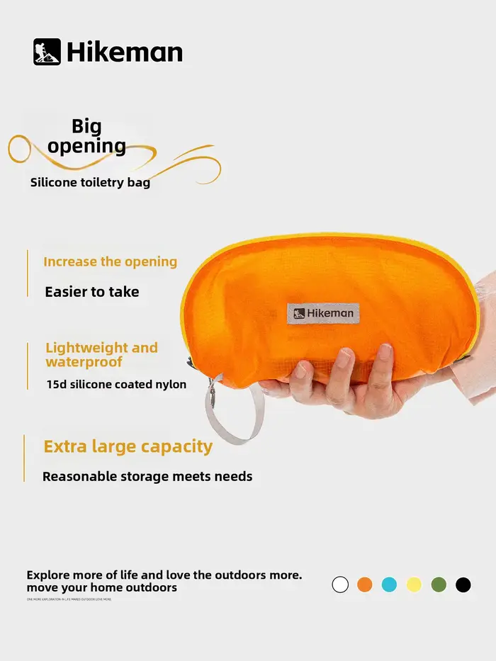 Trousse de Toilette de Voyage Portable avec Séparation Humide/Sèche
