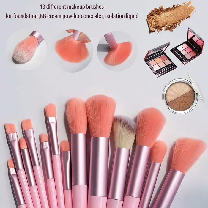 Ensemble de 25 pinceaux et éponges de maquillage professionnels - 13