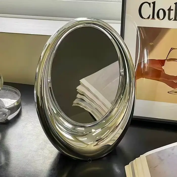 Miroir de Maquillage Rotatif Double Face Style Luxe