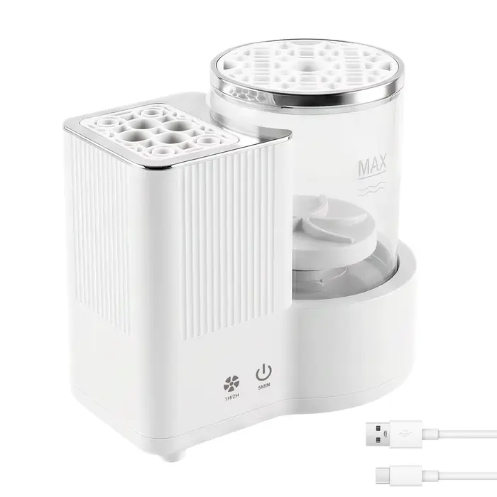 Machine de nettoyage électrique 3 en 1 pour pinceaux de maquillage, nettoyeur et sécheur automatique