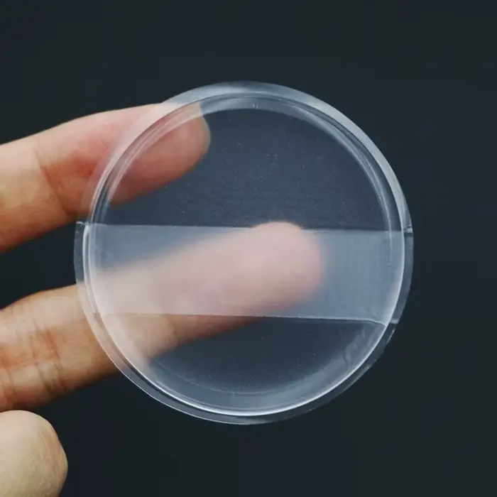 Éponge en silicone souple transparente pour fond de teint cosmétique, outil de maquillage facile à n