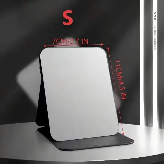 Miroir de maquillage portable pliable |   Compact et adapté aux voyages |   Convient aux étudiants, 