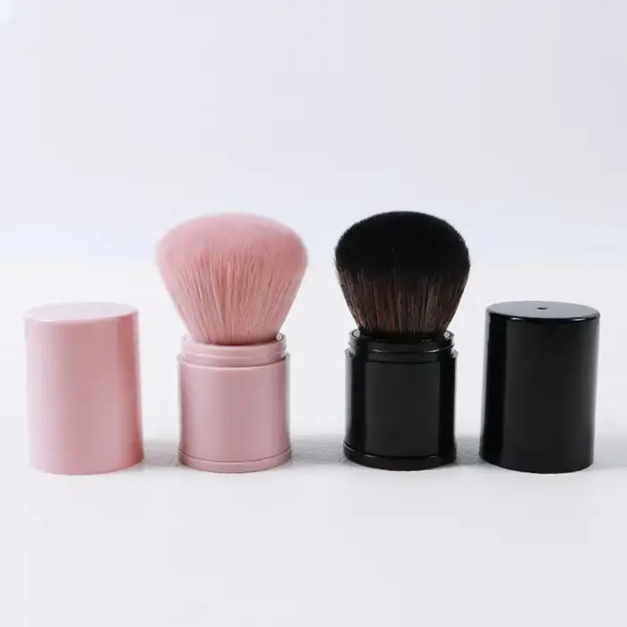 Brosse de maquillage à tête rétractable pour femme et fille