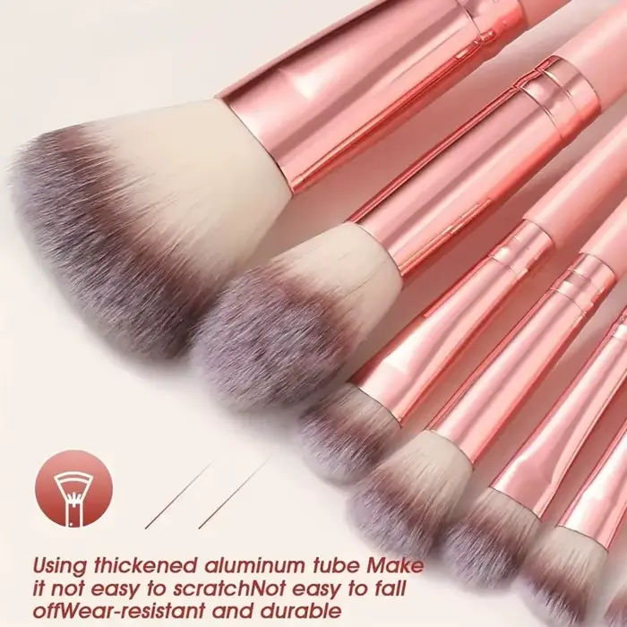 Kit de maquillage rose 20/40 pièces avec ensemble de pinceaux