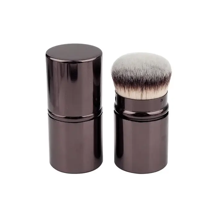 1 pièces pinceau à Blush rétractable Kabuki fond de teint brosse douce poudre moelleuse Contour pinc