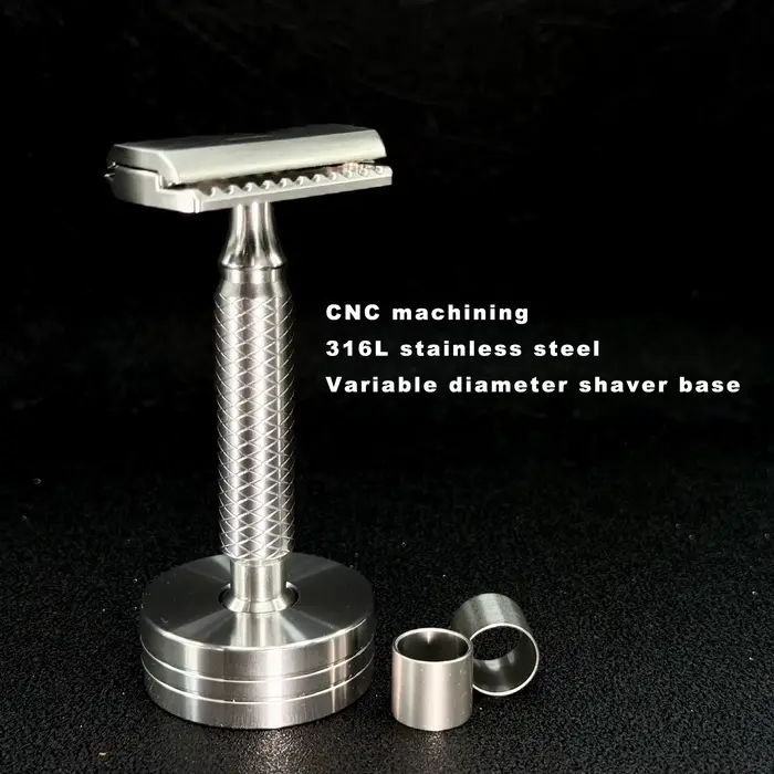 Support de rasoir de base de rasoir de diamètre variable en acier inoxydable 316L de processus CNC