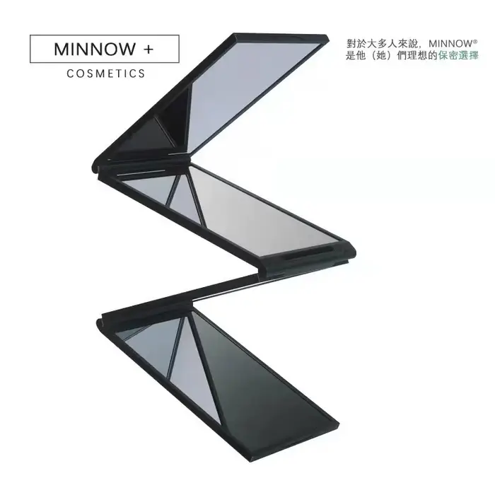 Miroir à trois volets rétractable et réglable