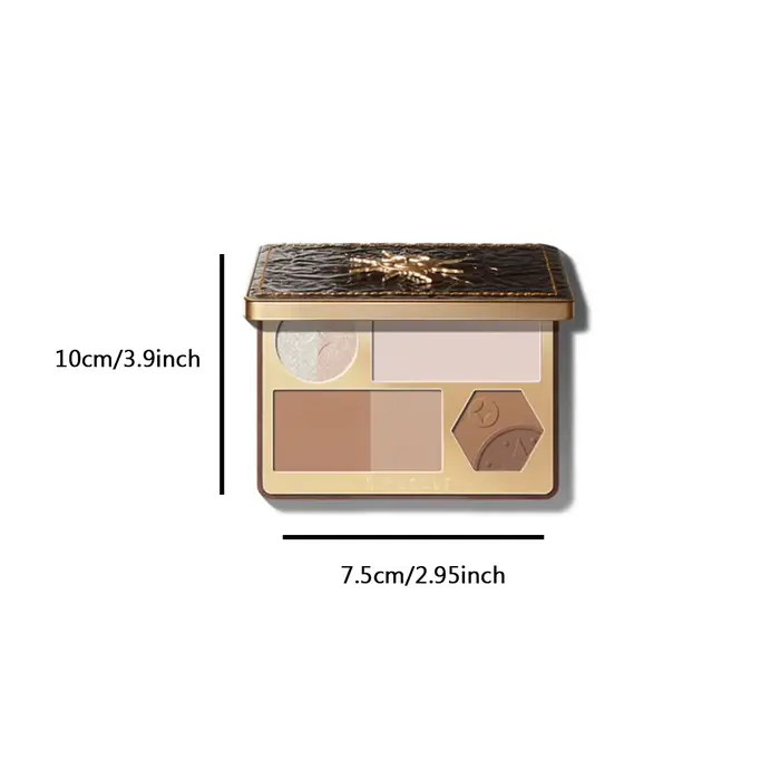 Girlcult Face Palette 01 Palissandre, Palette de maquillage tout-en-un, Texture de poudre lisse, hau