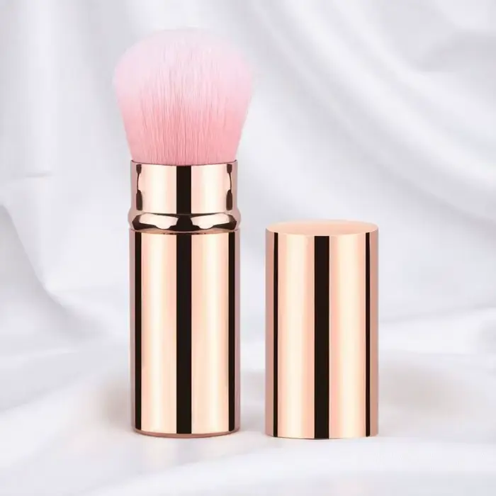 Ensemble de pinceaux de maquillage portables de voyage, avec sac de rangement, pour fond de teint, B