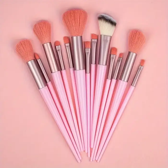 Ensemble de 13 pinceaux de maquillage de qualité supérieure pour cosmétiques, fond de teint, fard à 