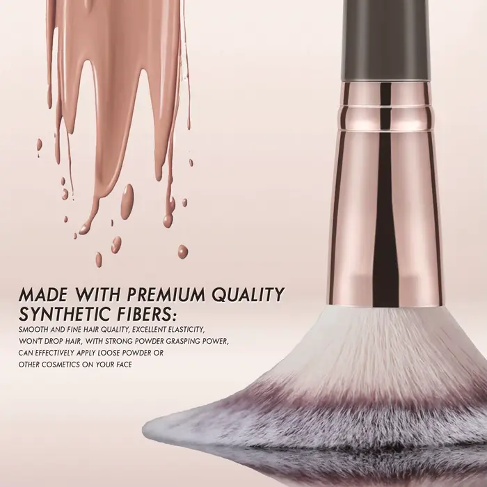Pinceau bronzant double embout