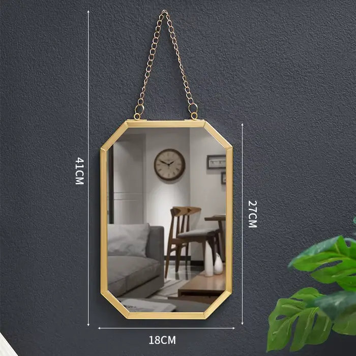 Miroirs décoratifs de maquillage irrégulier, cadre de bijoux, miroir esthétique Portable, créatif su