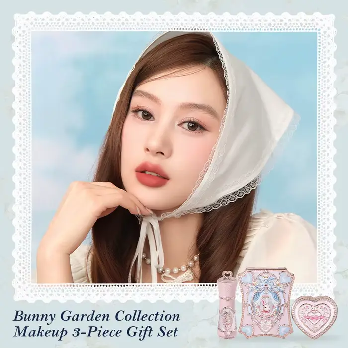 Coffret Cadeau Flowerknows Bunny Garden Collection : Palette Maquillage Haute Pigmentation, Baume à 