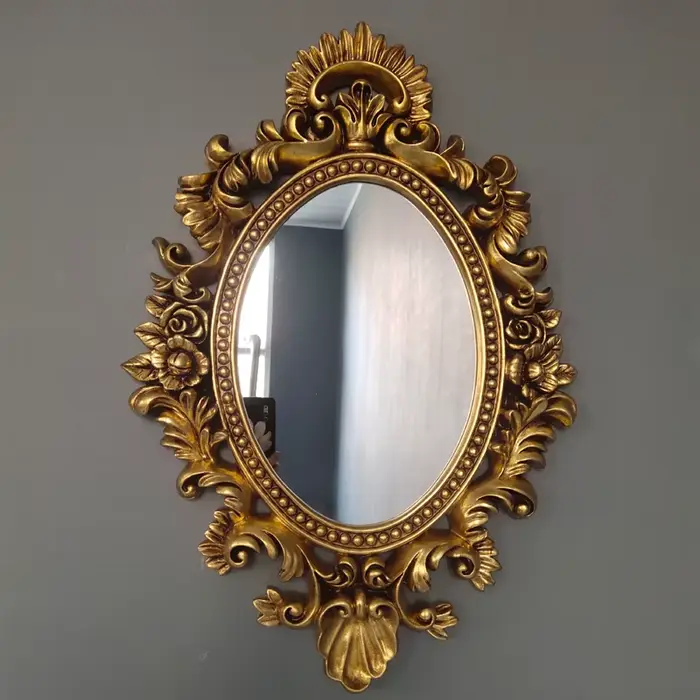Miroir de maquillage mural moderne salle de bains nordique Vintage miroir de maquillage esthétique g
