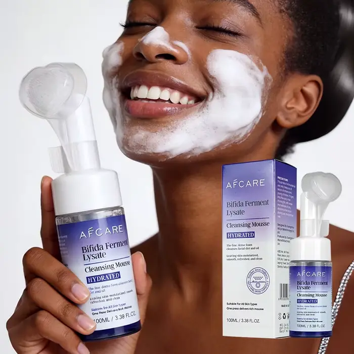 AFCARE Mousse Nettoyante Quotidienne en Profondeur au Lysat de Ferment de Bifida – Mousse Douce pour