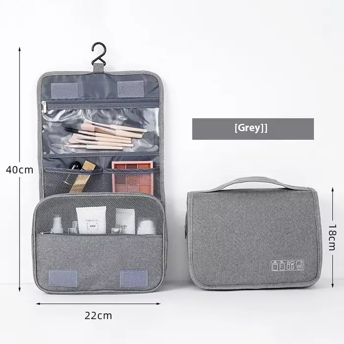 Trousse de Toilette Pliable pour Voyage et Affaires, Trousse de Maquillage, Cosmétique