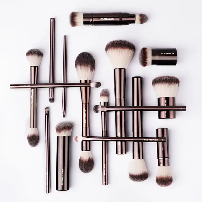 Hourglass-Pinceaux de maquillage, poudre, fond de teint, correcteur, fard à joues, bronzant, ombre à