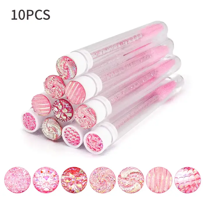 Brosse à cils jetable, Tube de brosse à cils réutilisable, baguettes de Mascara, Tubes anti-poussièr