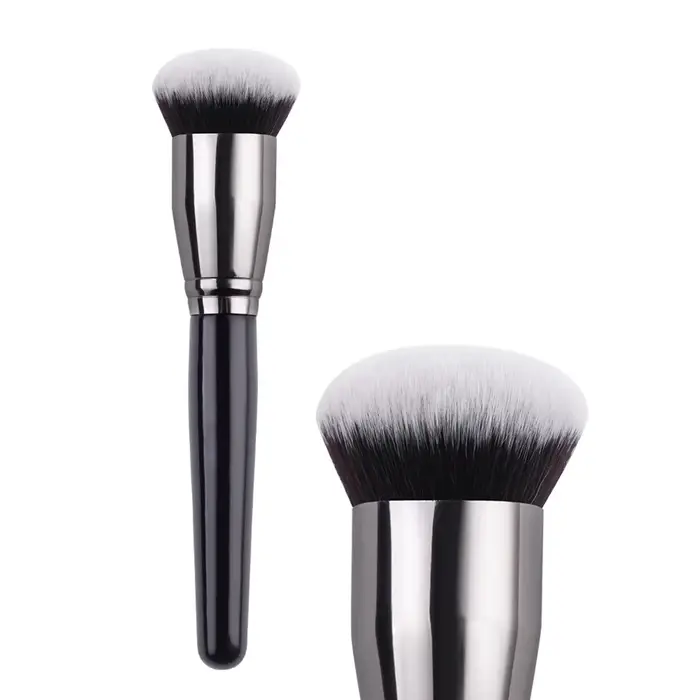 Pinceau de maquillage pour fond de teint noir