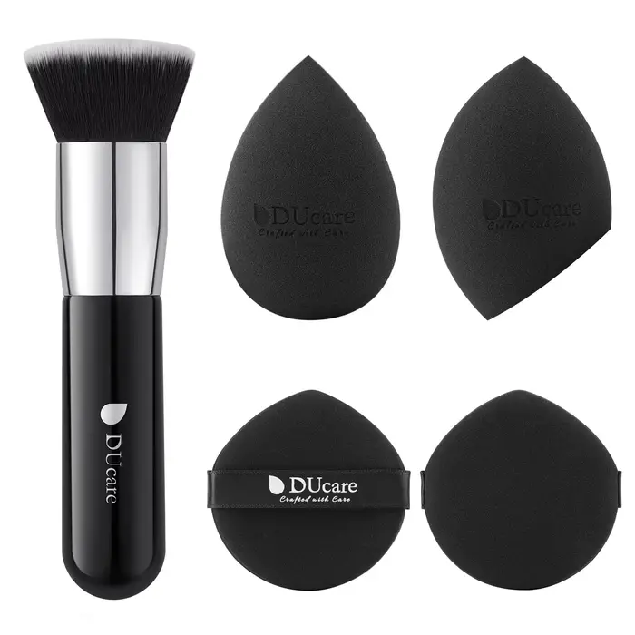 DUcare Kabuki pinceau de fond de teint pour maquillage liquide pinceau de maquillage à dessus plat g